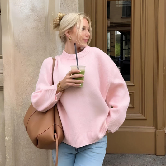 Anna | Oversized Pink Sweater